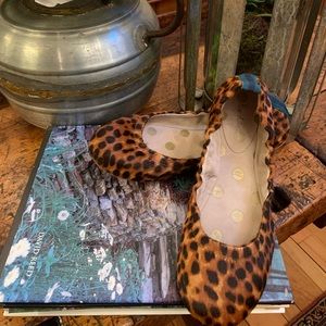 BODEN cheetah print ballet flats